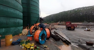 高明碎石機廠房用線(佛山市易順磊建材有限公司)